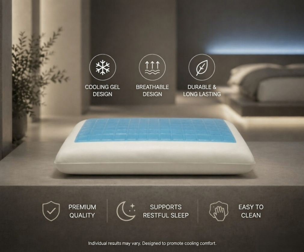  Sleep Systems™ Cooling Core Pillow | Powered by the Triple-Layer Cooling System. 